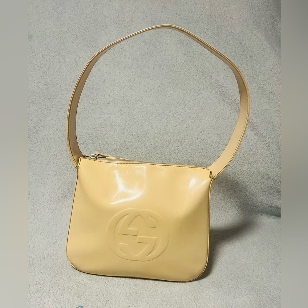 Gucci Vintage Beige Interlocking GG Shoulder Bag - Picture 9 of 15